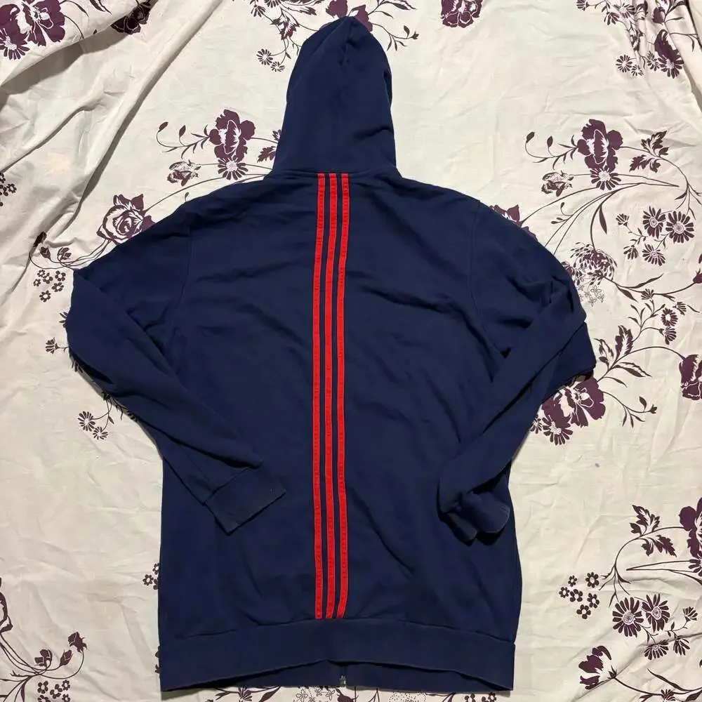 Adidas MLS Chicago Fire Anthem Full-Zip Hooded Jacket Navy